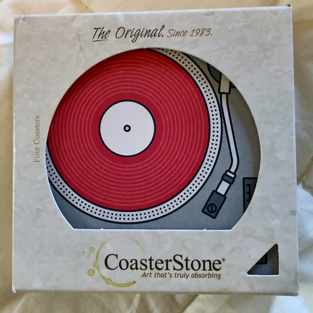 NEW CoasterStone Turntables coasters set of 4